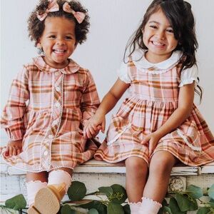 SweetHoney Pink Fall Plaid Dress!